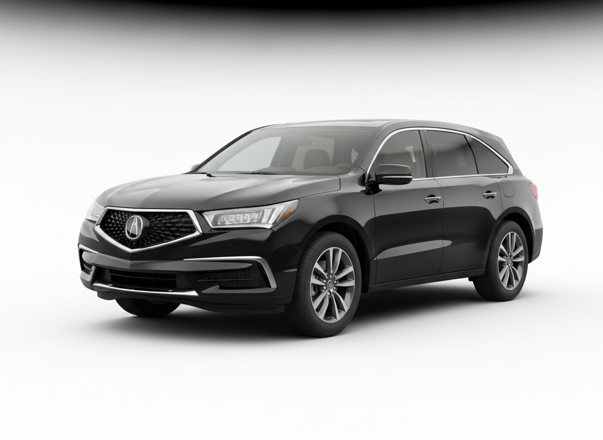 2020 Acura MDX Technology in Majestic Black Pearl