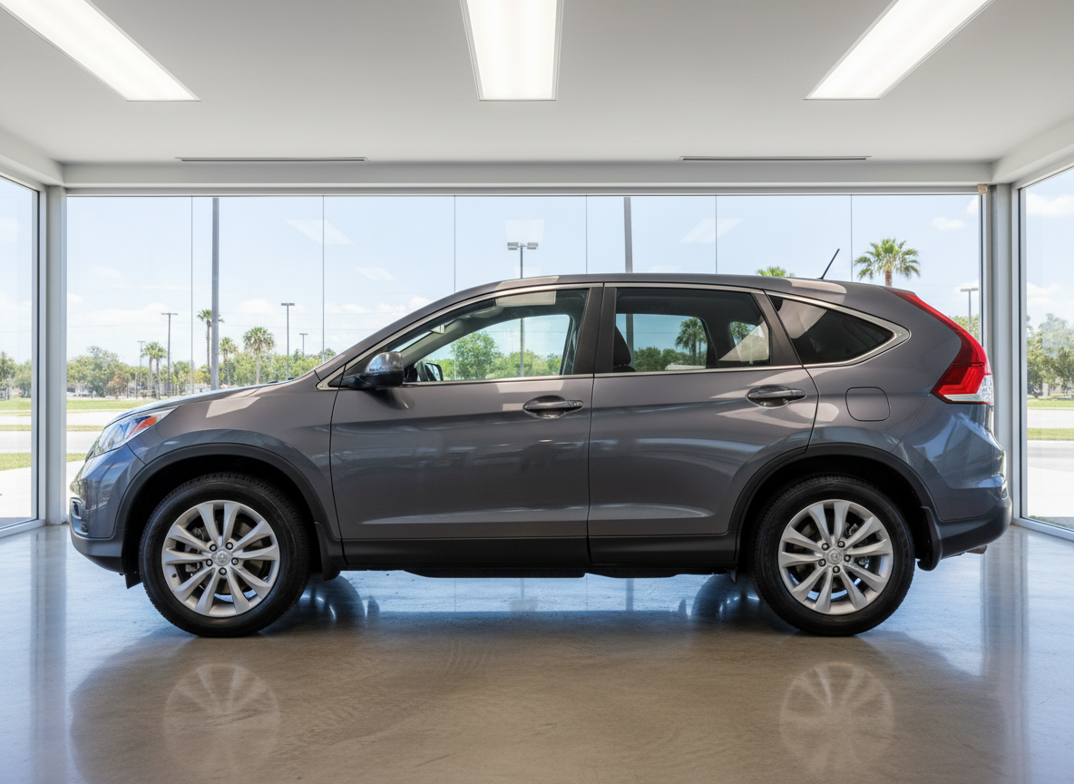 2014 Honda CR-V in Gray - front angle