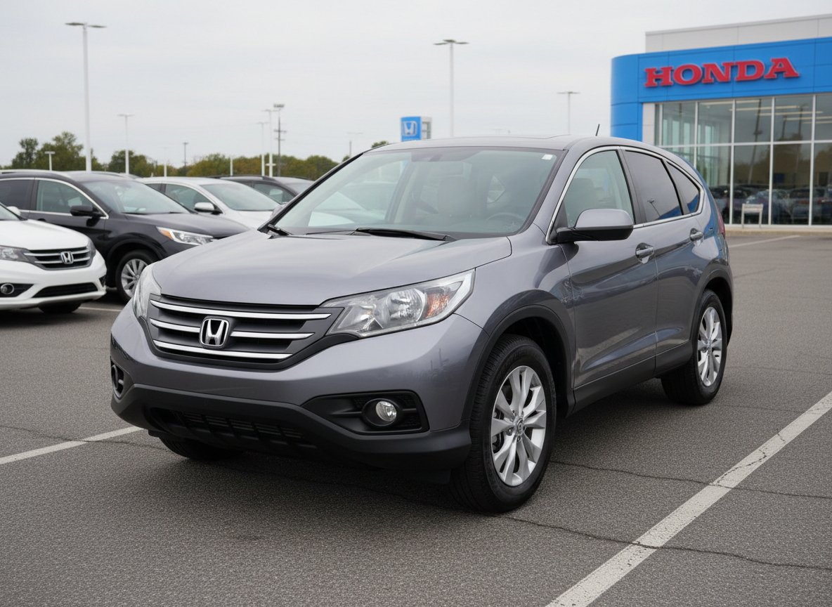2014 Honda CR-V Gray exterior front angle