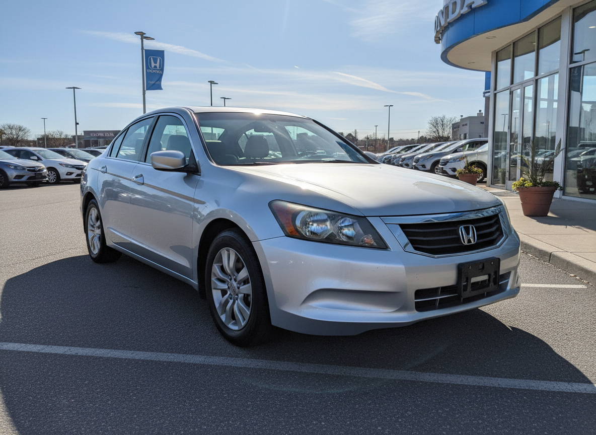 2010 Honda Accord Silver - front and side view