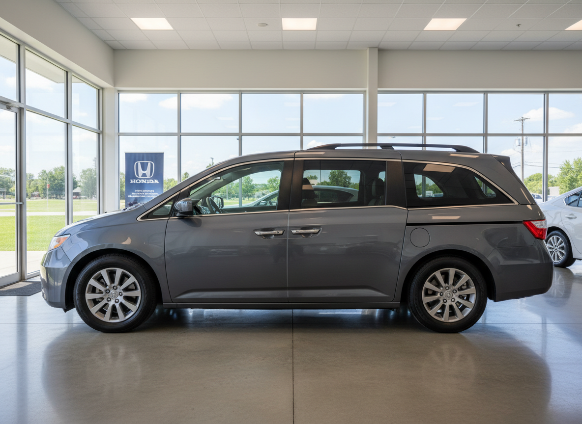 2011 Honda Odyssey in gray parked at WMG Auto Sales dealership